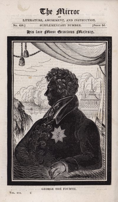 Den sene kungen George IV av English School