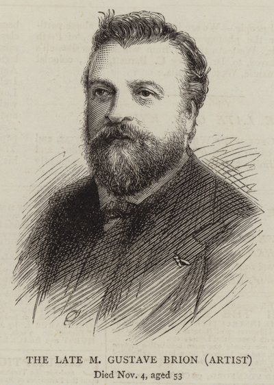 The Late M Gustave Brion, konstnär (gravyr) av English School