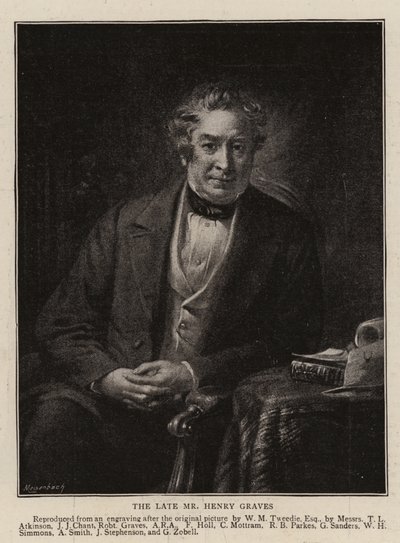 The Late Mr Henry Graves (gravyr) av English School