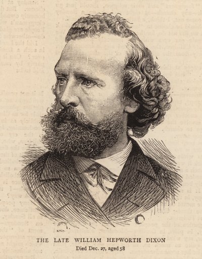 Den sena William Hepworth Dixon (gravyr) av English School