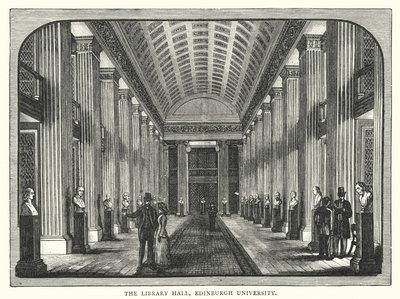 The Library Hall, Edinburgh University (gravyr) av English School