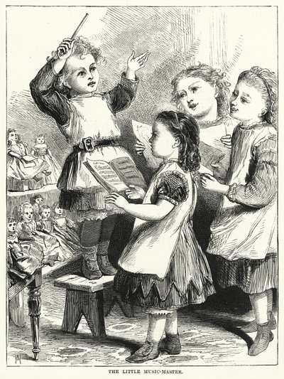 Den lille musikmästaren (gravyr) av English School