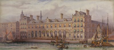 Londons fiskmarknad vid Billingsgate, 20 juli 1877 av English School