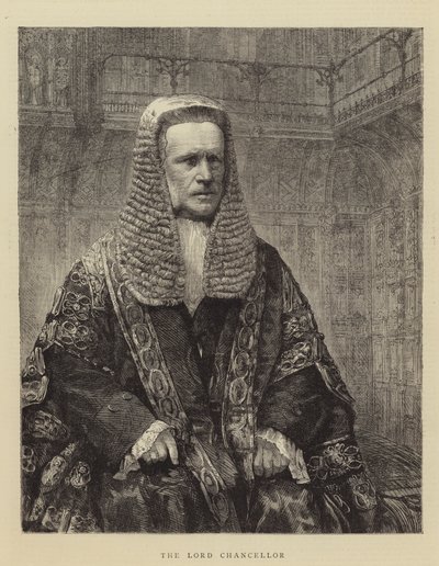 Lord Chancellor (gravyr) av English School