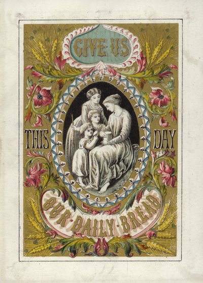 Herrens bön (färg litho) av English School