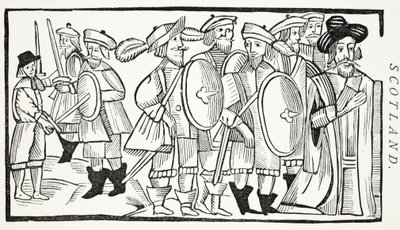 The Lovers Quarrel, illustration från Chap-books of the artonde århundradet av John Ashton, pub. 1882 av English School