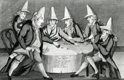 The Macaroni Cauldron, publicerad av M. Darly, 1772 (mezzotint) av English School