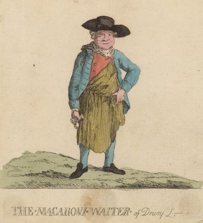 The Macaroni Waiter of Drury Lane, London av English School