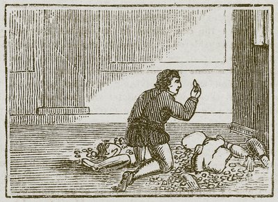 Mannen och hans trägud (gravyr) av English School
