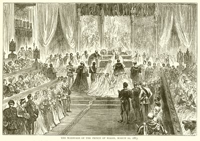 Prinsen av Wales bröllop den 10 mars 1863 av English School