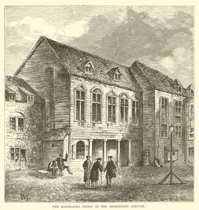 Marshalsea-fängelset på 1700-talet (gravyr) av English School