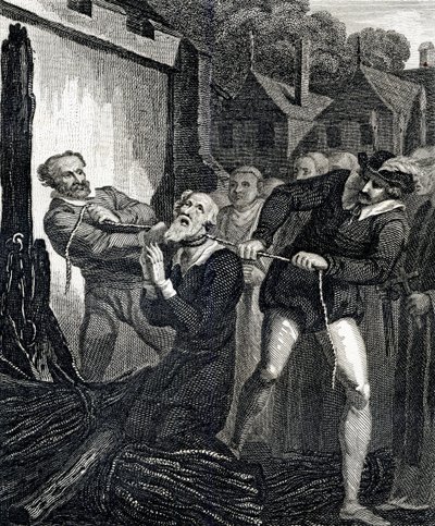 William Tyndales martyrdöd av English School