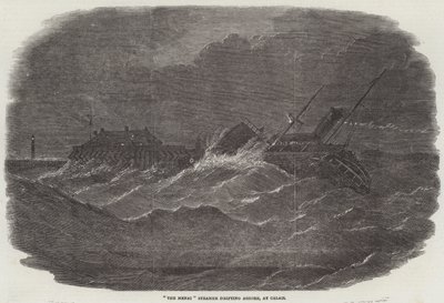 "The Menai" Steamer driver iland, vid Calais (gravyr) av English School