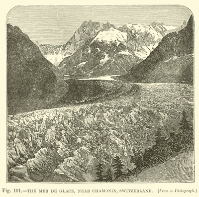 Mer de Glace, nära Chamonix, Schweiz av English School