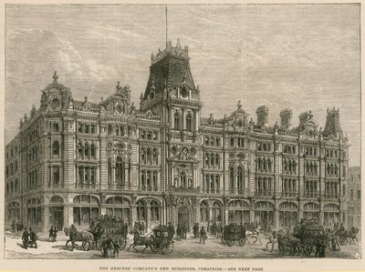 The Mercers Company nya byggnader, Cheapside, London av English School