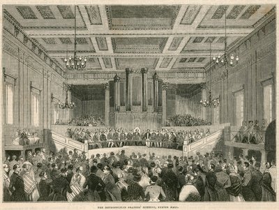 Metropolitan Drapers möte i Exeter Hall, London av English School