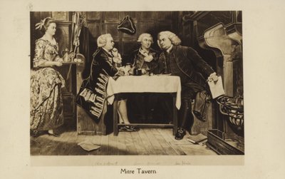 The Mitre Tavern (litografi) av English School