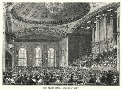 Music Hall, George Street (gravyr) av English School