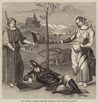 Nationalgalleriet, New Raphael, The Vision of a Knight (gravyr) av English School
