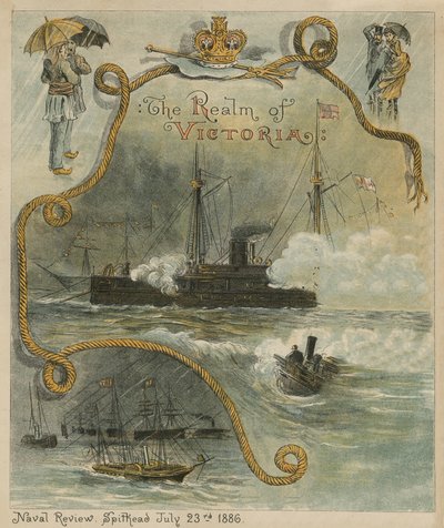 The Naval Review, Spithead, 23 juli 1886 av English School