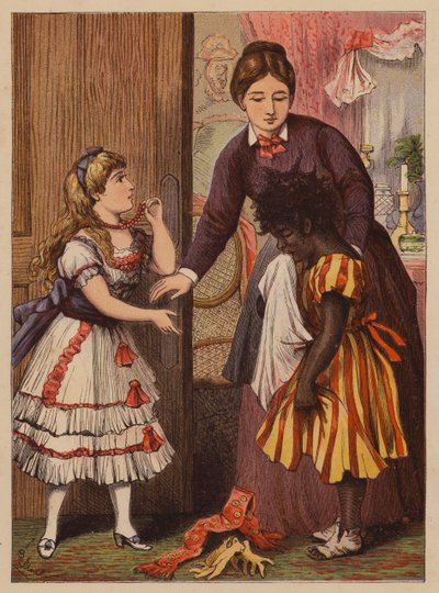 Halsbandet (färglitografi) av English School