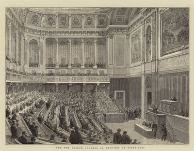 Die neue französische Abgeordnetenkammer in Versailles von English School