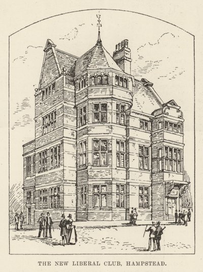 The New Liberal Club, Hampstead (gravyr) av English School