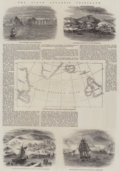 The North Atlantic Telegraph (gravyr) av English School