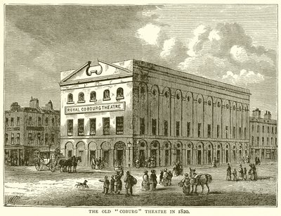 The Old Coburg Theatre 1820 av English School