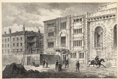 Det gamla postkontoret på Lombard Street, omkring 1800 av English School
