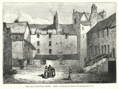 The Old Scottish Mint (gravyr) av English School