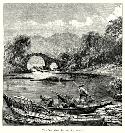 The Old Weir Bridge, Killarney (gravyr) av English School