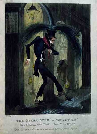"The Opera Over! eller "The Last Man", utgiven av T. Gillard av English School
