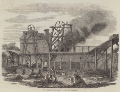 The Page Bank Colliery-Pit on Fire (gravyr) av English School