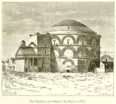 Pantheon, enligt du Perac, 1575 av English School