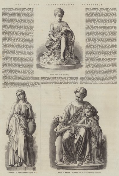Paris internationella utställning (gravyr) av English School