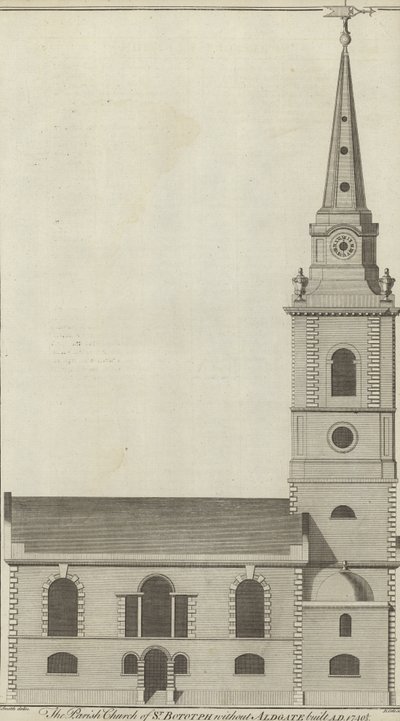 Parish Church of St Botolph utan Aldgate, London av English School