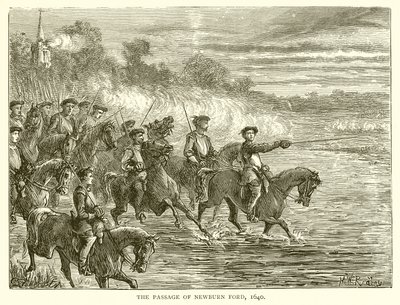 The Passage of Newburn Ford, 1640 av English School
