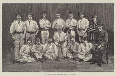 Philadelphia Cricket Team i London (gravyr) av English School
