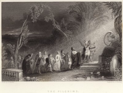 Pilgrimerna (gravyr) av English School