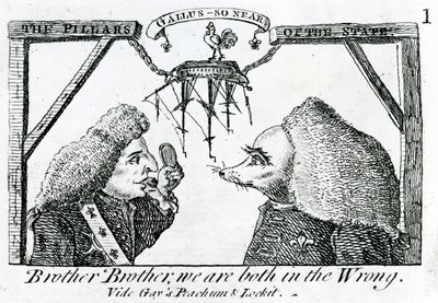 Statens pelare, cirka 1756 av English School