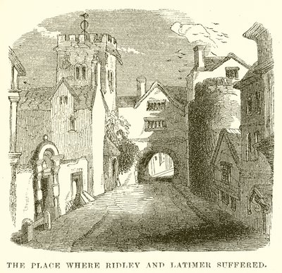 Platsen där Ridley och Latimer led av English School