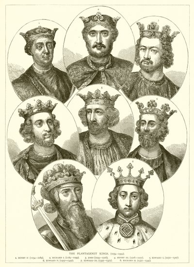 Plantagenets kungar. (1154--1399) av English School