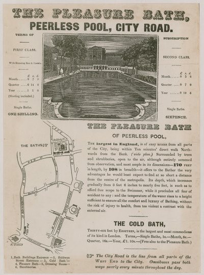 The Pleasure Bath, Peerless Pool, City Road av English School