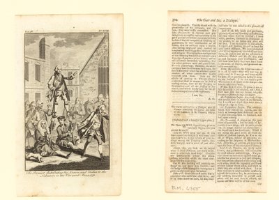 Premiärministern delar ut bröden och fiskarna till arbetarna i sin vingård, 9 maj 1772 av English School