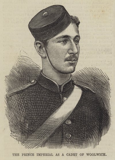 The Prince Imperial as a Cadet of Woolwich (gravyr) av English School