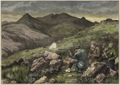 Prinsen av Wales på en hjorttur i Forest of Mar av English School