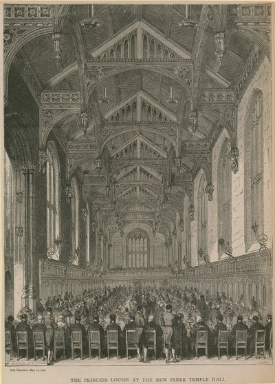 Prinsessan Louise i den nya Inner Temple Hall av English School