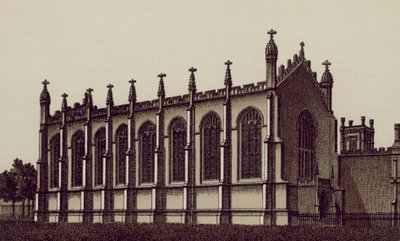Kapellet i Proprietary College, Cheltenham (litografi) av English School