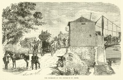 Preussarna vid bron av St Denis, januari 1871 av English School